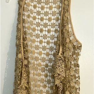 Crochet long duster